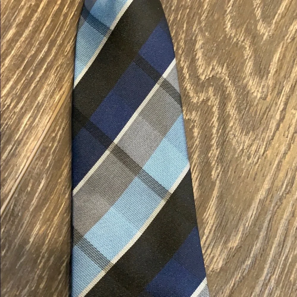 Kids Plaid Clip-on Tie